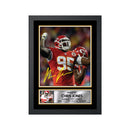 Chris Jones 2 Limited Edition Football Signed Print - American Footballer