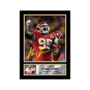 Chris Jones 2 Limited Edition Football Signed Print - American Footballer