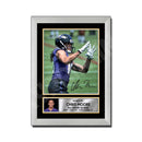 Chris Moore 2 Limited Edition Football Signed Print - American Footballer