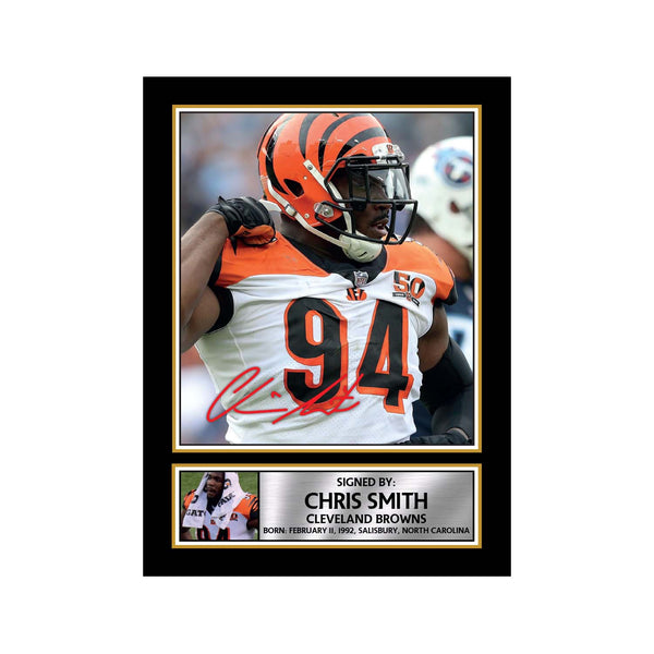 Chris Smith American Football Printed Signature Print