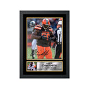 Chris Smith 2 Limited Edition Football Signed Print - American Footballer