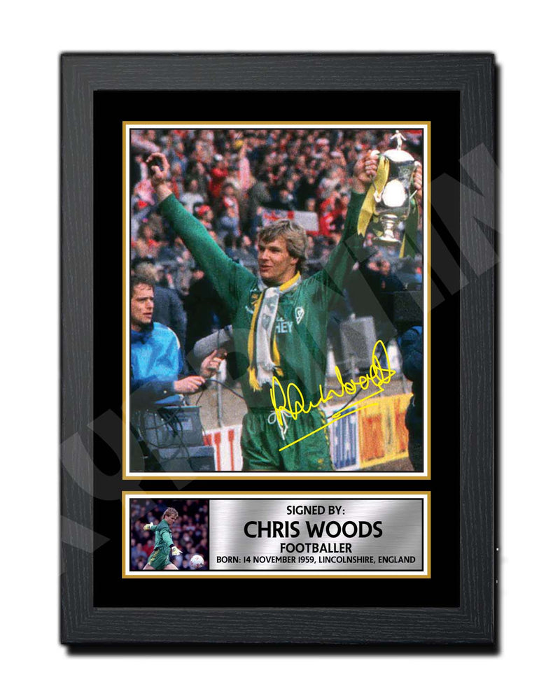 Chris Woods Limited Edition Football Player Signed Print - Football