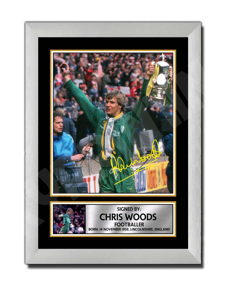 Chris Woods Limited Edition Football Player Signed Print - Football