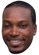 Chris Gayle CRICKET Celebrity Face Mask Fancy Dress Cardboard Costume Mask