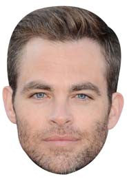 Chris Pine Face Mask Celebrity FANCY DRESS HEN BIRTHDAY PARTY FUN STAG DO HEN