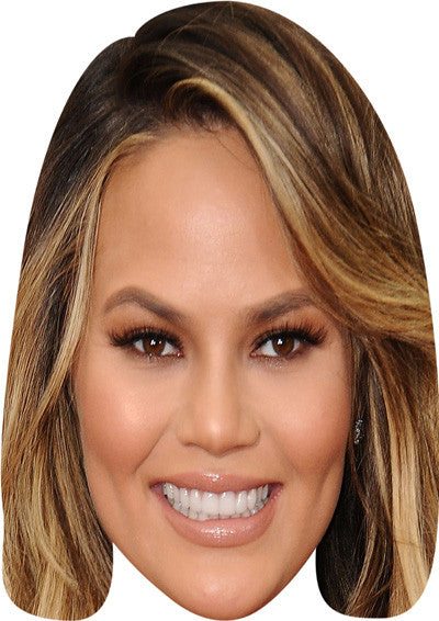 Chrissy Teigen Face Mask – Fancy Dress Cardboard Costume Mask