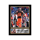 Christian Kirksey 2 Limited Edition Football Signed Print - American Footballer