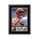 Christian Westerman Limited Edition Football Signed Print - American Footballer