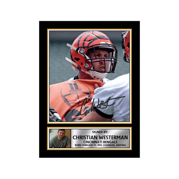 Christian Westerman American Football Printed Signature Print
