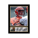 Christian Westerman Limited Edition Football Signed Print - American Footballer
