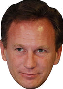 Christian Horner 2 FORMULA 1 Celebrity Face Mask Fancy Dress Cardboard Costume Mask
