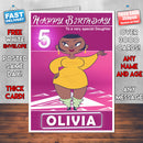Christine Style Theme Personalised Kidshows Birthday Card (SA)