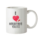 I Love Christoph Waltz Celebrity Mug Office Mug