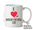 I Love Christopher Lee Celebrity Mug Office Mug