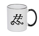 Cinnabar Black Handle Alchemy Mug GOTHIC GOTH HORROR STARS HORROSCOPE BLACK MAGIC MUG