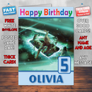 Personalised Ciri Gwent The Witcher Card Inspired Style Game Kids Inspired Birthday Card (SA)