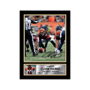 Clark Harris Limited Edition Football Signed Print - American Footballer