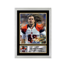 Clark Harris 2 Limited Edition Football Signed Print - American Footballer