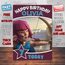 Clash Royale Archer Inspired Style Game Kids Inspired Birthday Card (SA)