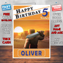 Personalised Clash Of Clans 2 Inspired Style Game Kids Inspired Birthday Card (SA)