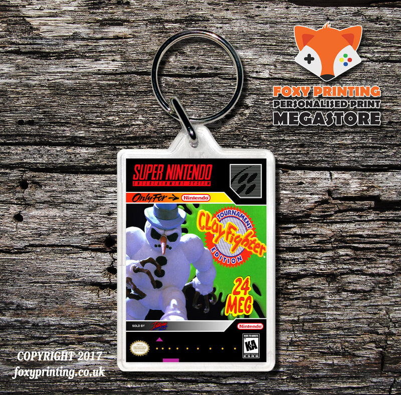 Clayfighter Tournament Game Inspired Retro Gaming Keyring