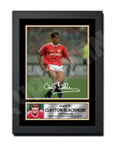Clayton Blackmore 2 Limited Edition Football Player Signed Print - Football
