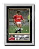 Clayton Blackmore 2 Limited Edition Football Player Signed Print - Football