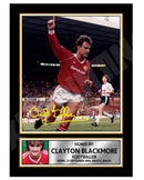 Clayton Blackmore (1) Limited Edition Football Player Signed Print - Football