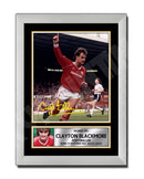 Clayton Blackmore (1) Limited Edition Football Player Signed Print - Football