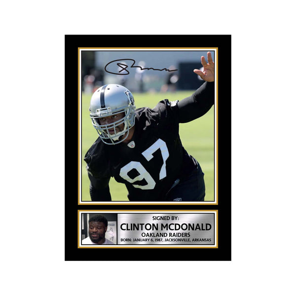 Clinton McDonald American Football Printed Signature Print