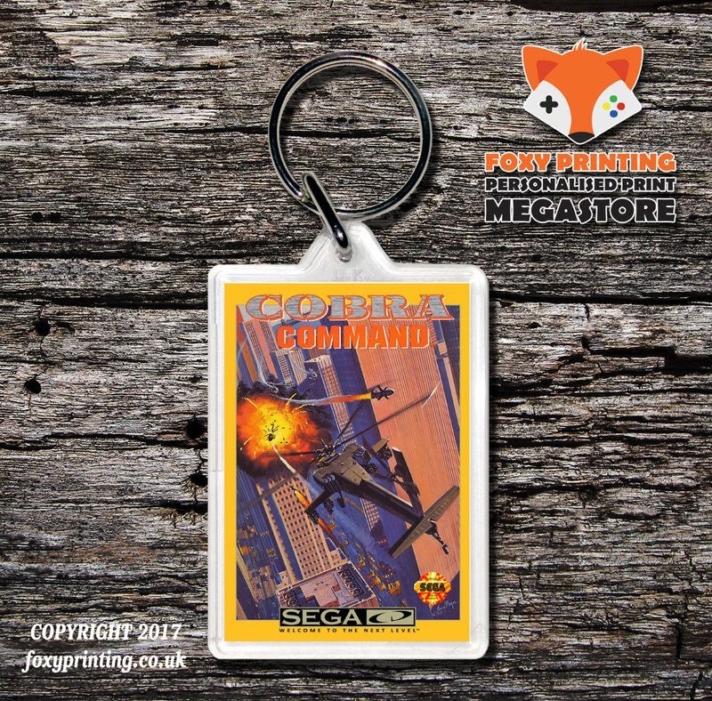 Cobra Command 3 Game Inspired Retro Gaming Keyring