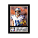 Cole Beasley 2 Limited Edition Football Signed Print - American Footballer