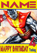 Colossus THEME INSPIRED Style PERSONALISED Kids Adult FUNNY Birthday Card 2