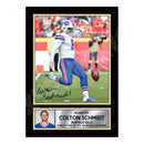 Colton Schmidt 2 Limited Edition Football Signed Print - American Footballer