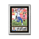 Colton Schmidt 2 Limited Edition Football Signed Print - American Footballer