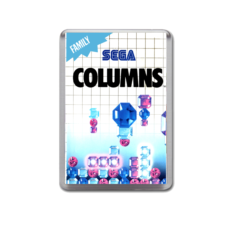 Columns Sega Master System Game Inspired Fridge Magnet