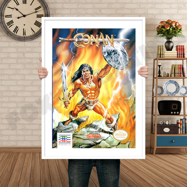 Conan the Mysteries of Time Retro Game Inspired Theme Nintendo NES Gaming