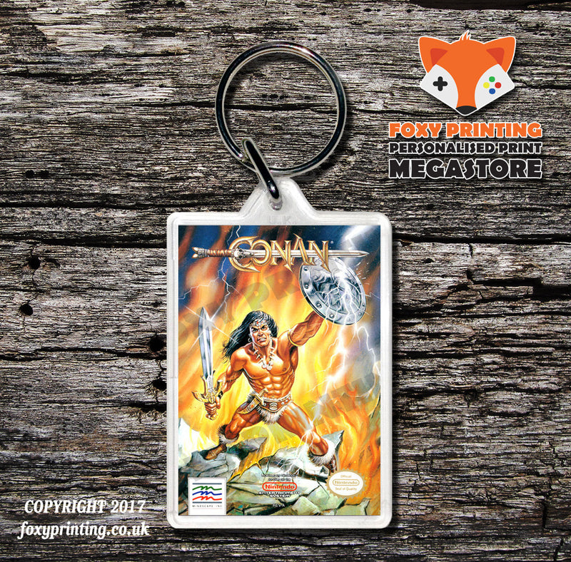 Commando Retro NES Game Cover Art Gaming Keyring