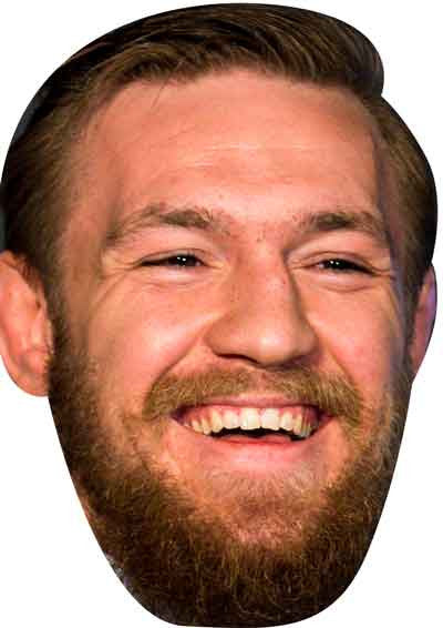 Connor Mcgregor Irish UFC Fighter Celebrity Face Mask Fancy Dress Cardboard Costume Mask