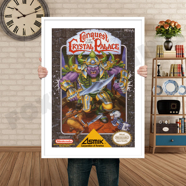 Conquest of Crystal Palace Retro Game Inspired Theme Nintendo NES Gaming