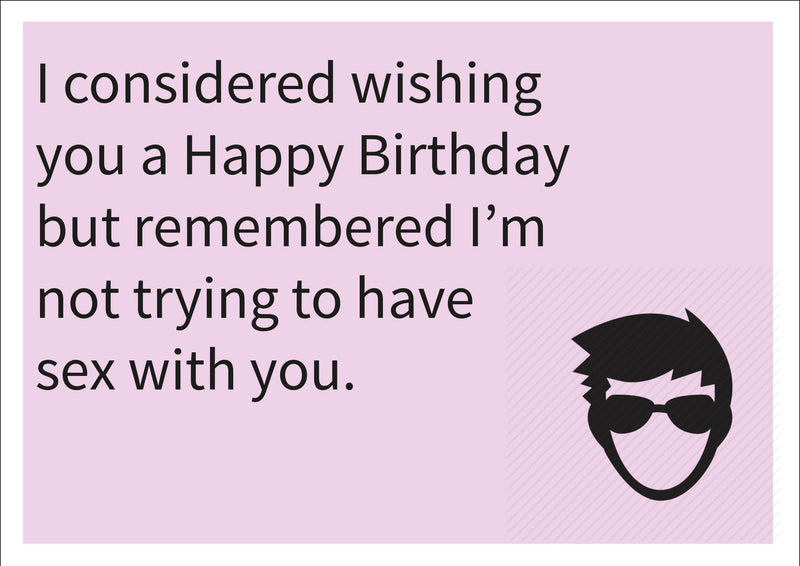 Considered INSPIRED Adult Personalised Birthday Card Birthday Card