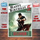 Personalised Conviction Splinter Cell Blacklist Inspired Style Game Kids Inspired Birthday Card (SA)