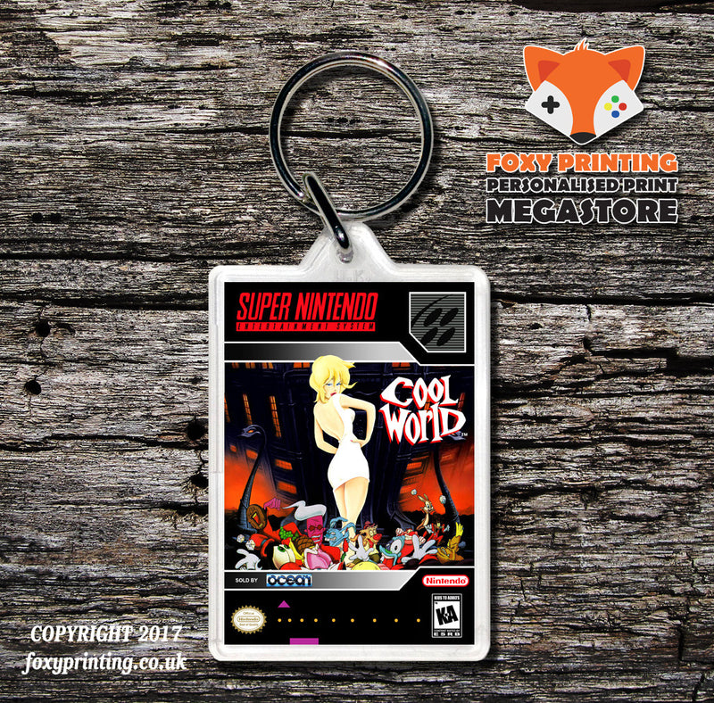 Cool World Game Inspired Retro Gaming Keyring