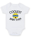 Coolest Baby Ever Personalised Baby Boy Girl Unisex Short Sleeve Bodysuit