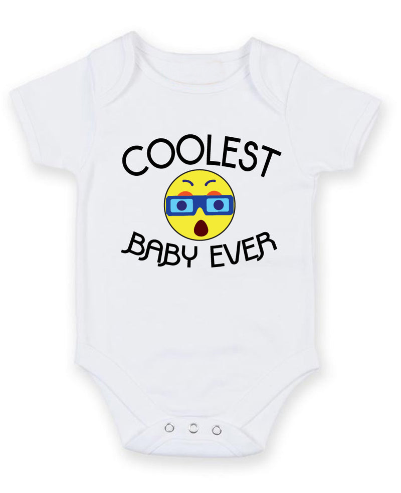 Coolest Baby Ever Personalised Baby Boy Girl Unisex Short Sleeve Bodysuit