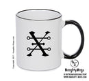 Copper Black Handle Alchemy Mug GOTHIC GOTH HORROR STARS HORROSCOPE BLACK MAGIC MUG