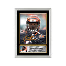 Cordy Glenn 2 Limited Edition Football Signed Print - American Footballer
