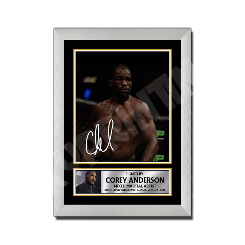 Corey Anderson Limited Edition MMA Wrestler Signed Print - MMA Wrestling