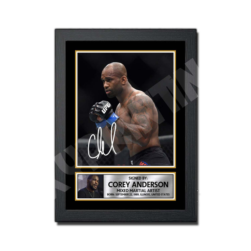 Corey Anderson 2 Limited Edition MMA Wrestler Signed Print - MMA Wrestling
