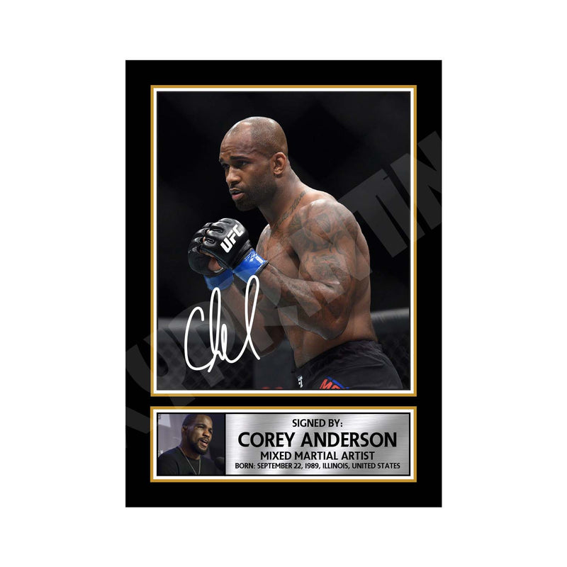 Corey Anderson 2 Limited Edition MMA Wrestler Signed Print - MMA Wrestling